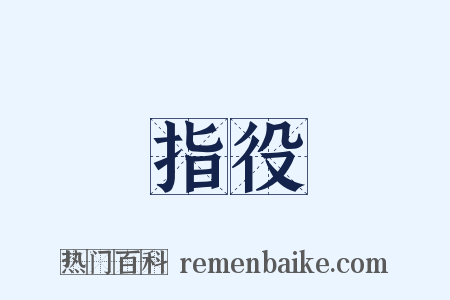 指役是什么意思的图片